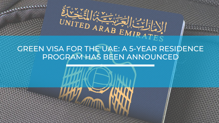Green Visa for the UAE: A 5-year residence program has been announced.